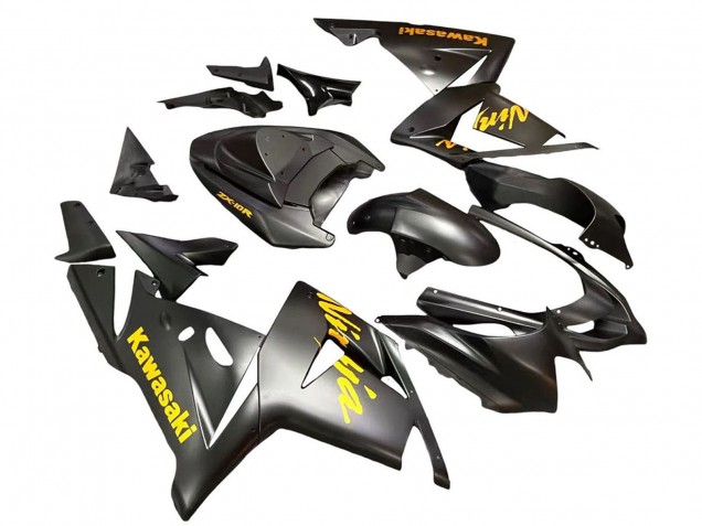 2004-2005 Kawasaki ZX10R Motorcycle Fairings - Black Ninja