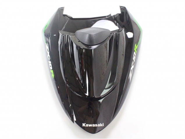 2004-2005 Kawasaki ZX10R Motorcycle Fairings - Black with Green Flame Ninja