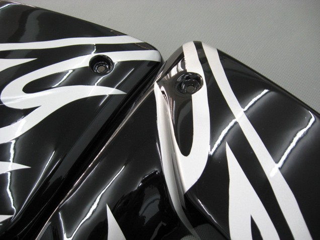 2004-2005 Kawasaki ZX10R Motorcycle Fairings - Black White
