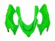 2004-2005 Kawasaki ZX10R Motorcycle Fairings - Green Black Ninja