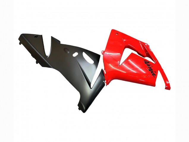 2004-2005 Kawasaki ZX10R Motorcycle Fairings - Red Black Ninja