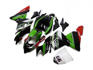 Shop 2004-2005 Kawasaki ZX10R Motorcycle Fairings - White Black Green Elf