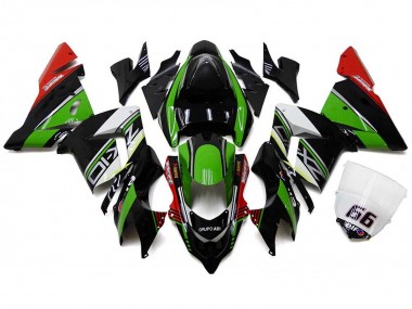 Shop 2004-2005 Kawasaki ZX10R Motorcycle Fairings - White Black Green Elf