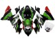 2004-2005 Kawasaki ZX10R Motorcycle Fairings - White Black Green Elf