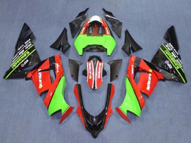 Shop 2004-2005 Kawasaki ZX10R Motorcycle Fairings - Green White Ninja