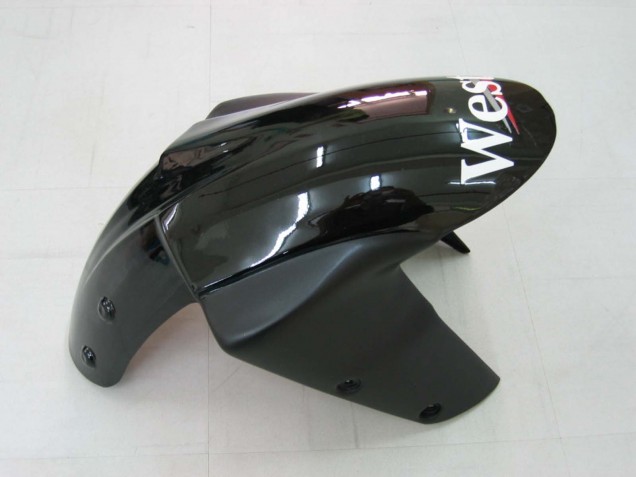 2004-2005 Kawasaki ZX10R Motorcycle Fairings - White Black West Ninja