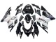 2004-2005 Kawasaki ZX10R Motorcycle Fairings - White Black West Ninja