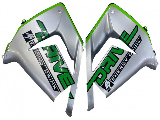 2004-2005 Kawasaki ZX10R Motorcycle Fairings - Green Silver Black 69