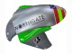 2004-2005 Kawasaki ZX10R Motorcycle Fairings - Green Silver Black 69