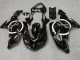 2006-2007 Kawasaki ZX10R Motorcycle Fairings - Glossy Black White Circle