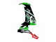 2008-2010 Kawasaki ZX10R Motorcycle Fairings - Green White Red Black Monster Elf 66
