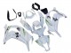 2011-2015 Kawasaki ZX10R Motorcycle Fairings - White Green Stripe Black Ninja