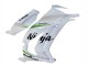 2011-2015 Kawasaki ZX10R Motorcycle Fairings - White Green Stripe Black Ninja