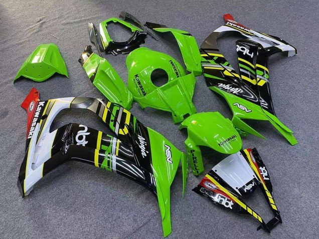2011-2015 Kawasaki ZX10R Motorcycle Fairings - Green Yellow White Black Red Pirelli