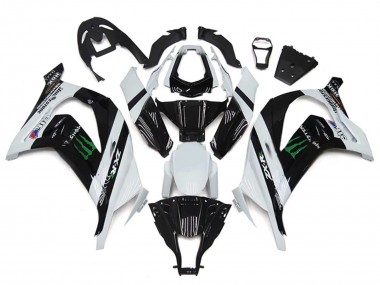 Shop 2011-2015 Kawasaki ZX10R Motorcycle Fairings - White Glossy Black Green Monster