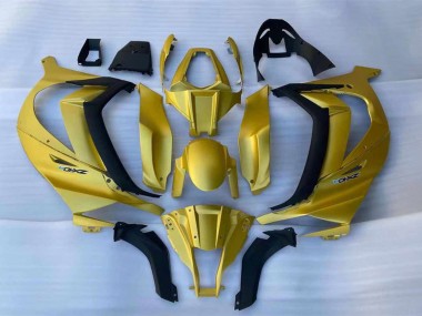 Shop 2011-2015 Kawasaki ZX10R Motorcycle Fairings - Gold Black