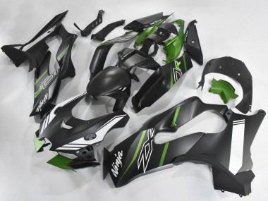 Shop 2021-2025 Kawasaki ZX10R Motorcycle Fairings - Matte Black Green White