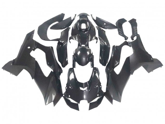 2021-2025 Kawasaki ZX10R Motorcycle Fairings - Black Carbon Fiber