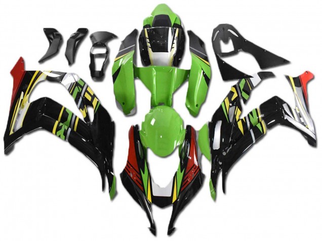 2021-2025 Kawasaki ZX10R Motorcycle Fairings - Green Yellow Red Black