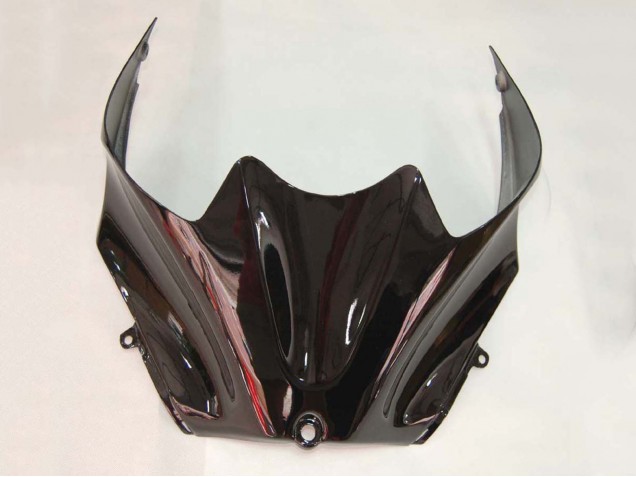 2006-2011 Kawasaki ZX14R ZZR1400 Motorcycle Fairing - Glossy Black Green Flame