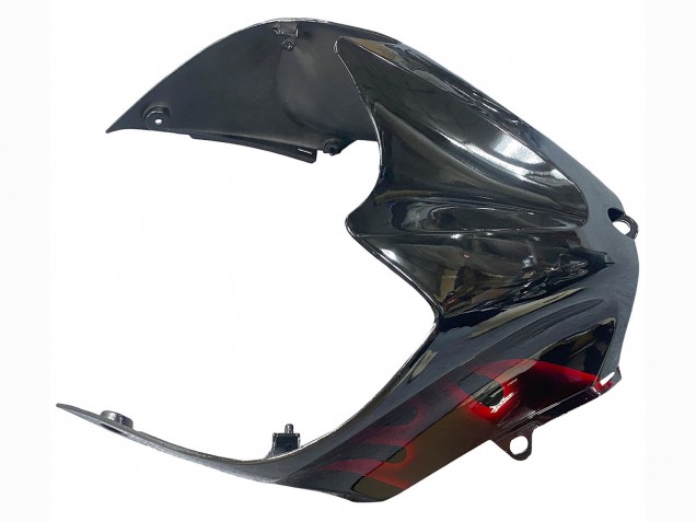 2006-2011 Kawasaki ZX14R ZZR1400 Motorcycle Fairing Kits - Glossy Black Red Flame