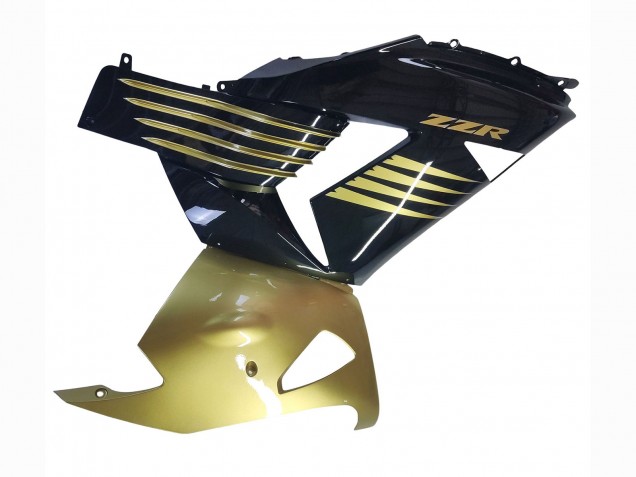 2006-2011 Kawasaki ZX14R ZZR1400 Motorcycle Fairings - Gold Black