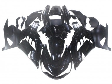 Shop 2012-2024 Kawasaki ZX14R ZZR1400 Motorcycle Fairing - Glossy Black Matte Black White Ninja