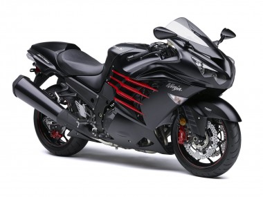 Shop 2012-2024 Kawasaki ZX14R ZZR1400 Motorcycle Fairings - Matte Black Red White Ninja