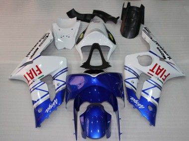 Shop 2003-2004 Kawasaki ZX6R Motorcycle Fairings - White Blue Red Fiat