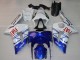 2003-2004 Kawasaki ZX6R Motorcycle Fairings - White Blue Red Fiat