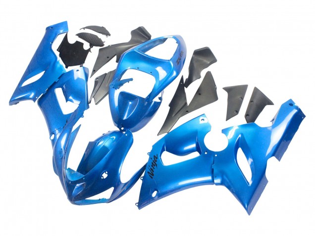 2005-2006 Kawasaki ZX6R Motorcycle Fairings - Glossy Blue