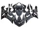 2005-2006 Kawasaki ZX6R Motorcycle Fairings - Dark Grey Black