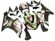 2005-2006 Kawasaki ZX6R Motorcycle Fairings - Black Silver Green Red K-26