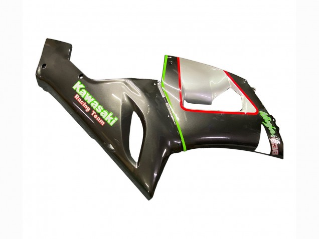 2005-2006 Kawasaki ZX6R Motorcycle Fairings - Black Silver Green Red K-26