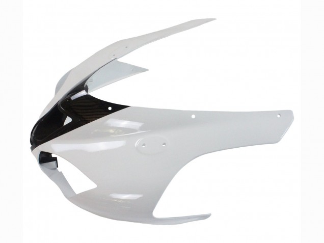 2007-2008 Kawasaki ZX6R Motorcycle Fairings - Black White Ninja