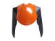 2007-2008 Kawasaki ZX6R Motorcycle Fairings - Orange Black Ninja