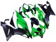 2019-2022 Kawasaki ZX6R Motorcycle Fairings - Green Matte Black