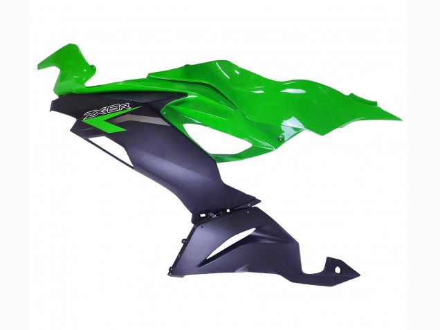 2019-2022 Kawasaki ZX6R Motorcycle Fairings - Green Matte Black