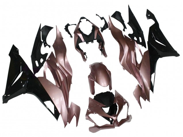 2019-2022 Kawasaki ZX6R Motorcycle Fairings - Desert Tan Black