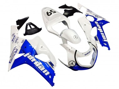 Shop 2000-2002 Suzuki GSXR1000 Motorcycle Fairings - White Blue Jordan 59