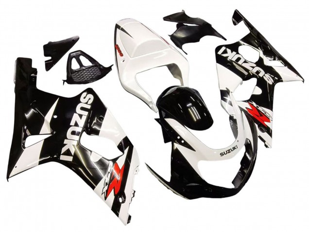 2000-2002 Suzuki GSXR1000 Motorcycle Fairings - White Glossy Black Red
