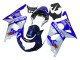 2000-2002 Suzuki GSXR1000 Motorcycle Fairings - Blue White Silver Castrol Dunlop