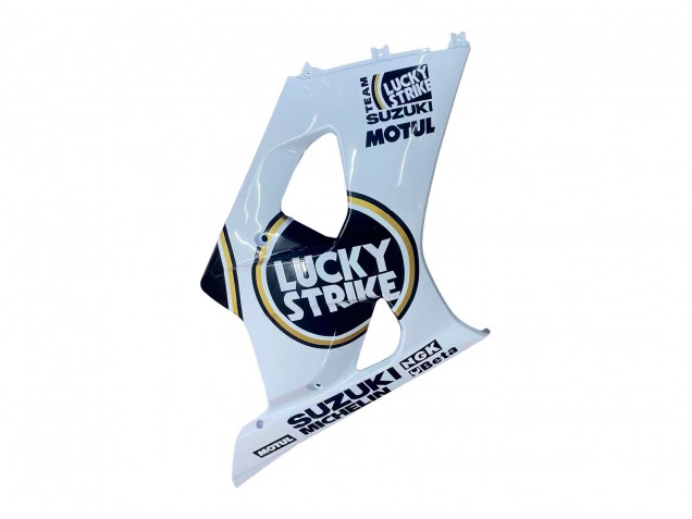 2003-2004 Suzuki GSXR 1000 Motorcycle Fairings - White Black Gold Motul Lucky Strike