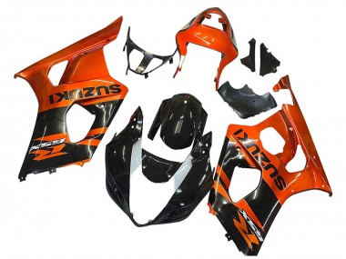 Shop 2003-2004 Suzuki GSXR 1000 Motorcycle Fairing - Burnt Orange Glossy Black