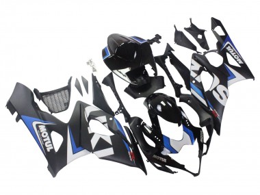 Shop 2005-2006 Suzuki GSXR 1000 Motorcycle Fairings - Black Blue White Motul