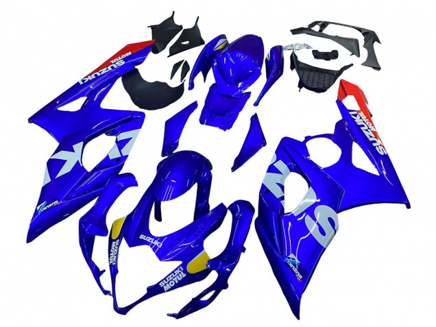2005-2006 Suzuki GSXR 1000 Motorcycle Fairings - Blue Yellow White Red Motul