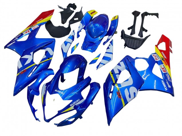 2005-2006 Suzuki GSXR 1000 Motorcycle Fairings - Blue Yellow Red White