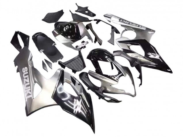 2005-2006 Suzuki GSXR 1000 Motorcycle Fairings - Glossy Black Grey