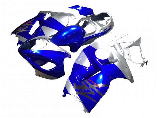 1996-2007 Suzuki GSXR 1300 Hayabusa Motorcycle Fairings - Blue Silver Hayabusa