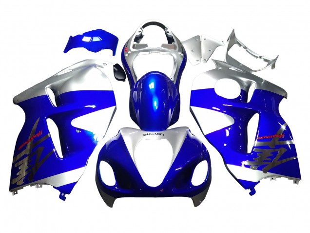 1996-2007 Suzuki GSXR 1300 Hayabusa Motorcycle Fairings - Blue Silver Hayabusa